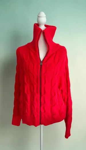 ANN TAYLOR Neon Cable Knit Sweater Size XL NEW NWOT thumbnail 1