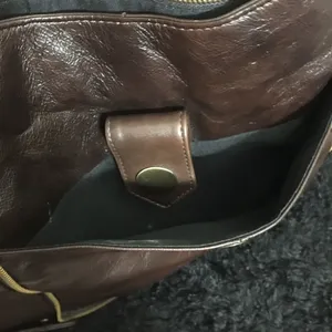 Unzip to expand! ACP High End Chocolate Brown Genuine‎ Leather Bag! thumbnail 9