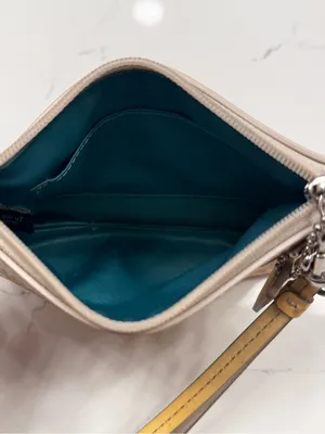 Coach Signature Print Patent Leather Wristlet thumbnail 2