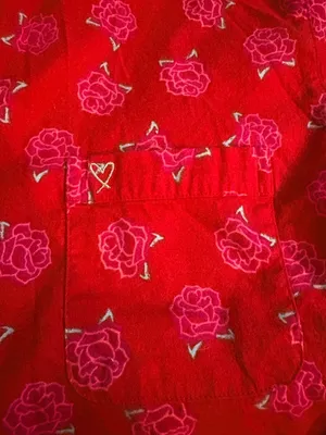 Victoria's Secret Red Floral Button-Front Pajama Set women’s vintage medium thumbnail 8