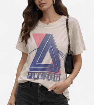 Elizabeth & James Pink Floyd Dark Side Graphic Tee Size L Rock Vintage Band Tee thumbnail 1