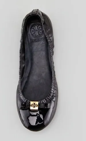 Tory Burch Eddie Bow Patent Leather Ballerina Flats thumbnail 3