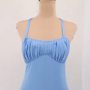 Ryan‎ Keith Vintage 70s Halter Maxi Dress Jacket Womens Size 6 Blue Babydoll Y2K thumbnail 12