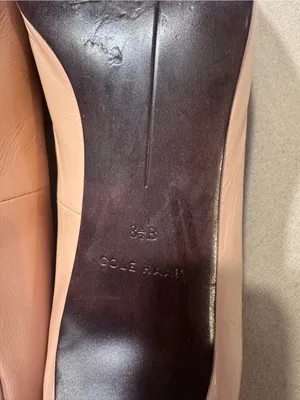 Cole Haan Nude Leather Mid Heel Pumps thumbnail 7