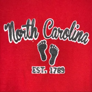 Classic Teaze North Carolina Graphic Tee Shirt Red‎ Medium thumbnail 2