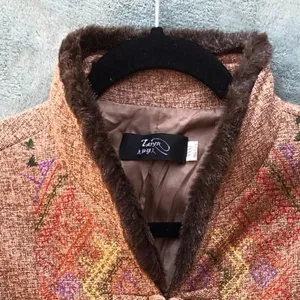 Vintage‎ Coat With Embroidery Fur Collar thumbnail 9