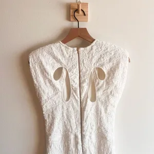 New Anthro Sabina Musayev Bamboo Cut Out Mini Dress Size XL thumbnail 8