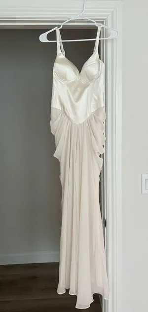 Leila Satin Corset Maxi Dress Meshki thumbnail 2