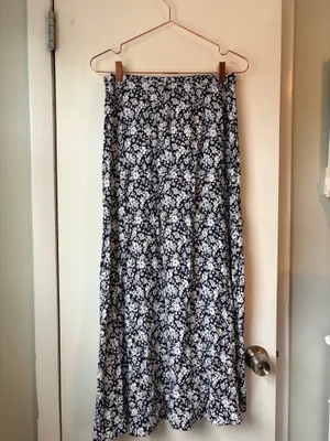 Olivaceous Ankle Length Floral Skirt thumbnail 2