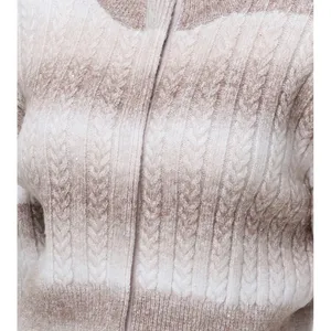 525 america sweater WILLOW: OMBRE SEQUIN CROP CARDIGAN Size XS Beige Cream thumbnail 4