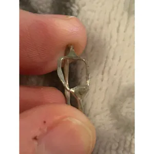 ring band sterling silver 925 beautiful unique size 4 thumbnail 3