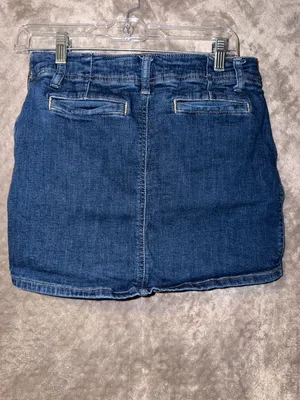 We The Free Daylight Denim Mini Skirt Size 25 Blue thumbnail 4