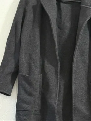 J. Crew Open Front Sweater Blazer Gray Merino Wool blend M Size M thumbnail 2