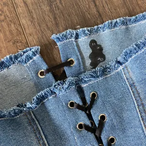 Reworked Denim Lace Up Corset Top 🔥 thumbnail 4