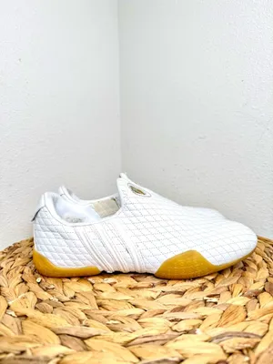 Adidas Chen Tao Sneakers Y2K Leather Quilted shoe Slip-On Quilt Taekwondo White thumbnail 6