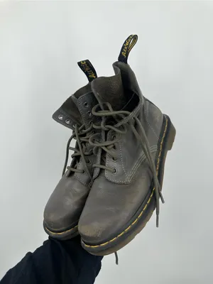 Dr Martens 1460 Gray Combat Boots Women's Size 7 Grunge thumbnail 7