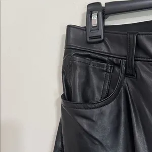 Abercrombie & Fitch Black The Skinny High Rise Faux Leather Jeans size 28 thumbnail 8