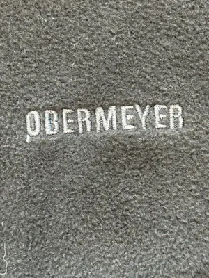 VTG Obermeyer Black Fleece Zip Vest Outdoor Ski Lodge Gorpcore high neck EUC M thumbnail 5