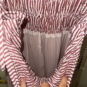 Buddy Love Red and White Striped Midi Dress thumbnail 11