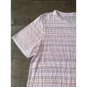 Old‎ Navy Women's Luxe Pastel Stripped Short Sleeve Tee Size Large thumbnail 3