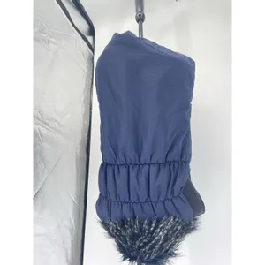 Soft Surroundings Women's Faux Fur Puffer Vest Jacket‎ Blue Size L thumbnail 5