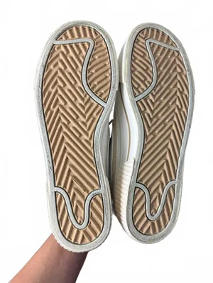 Nike Beige Platform Sneakers with White Swoosh - Size 6.5 thumbnail 7