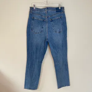 Ultra High Rise 90s Slim Straight Distressed Jeans thumbnail 6