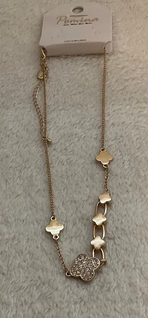 Pomina Gold plated Clover Necklace thumbnail 1