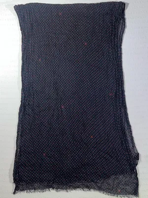 Moschino Womens Modal Polka Dot Scarf Wrap Designer Lightweight thumbnail 2