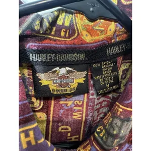 Harley Davidson Sleeveless Shirt License Plate Graphic Womens Medium Vintage thumbnail 3