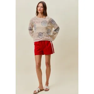 SO ME Seashell Lightweight Sweater Top thumbnail 16