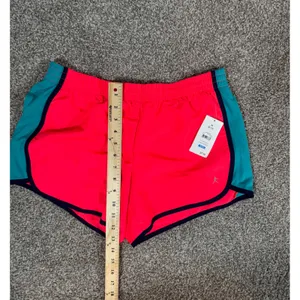 Danskin Now Womens Neon Pink Teal Running Shorts Size M 8-10 Performance Liner thumbnail 4