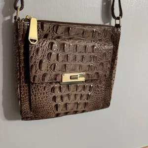 Brahmin Brown Croc Prints Crossbody Handbag thumbnail 13