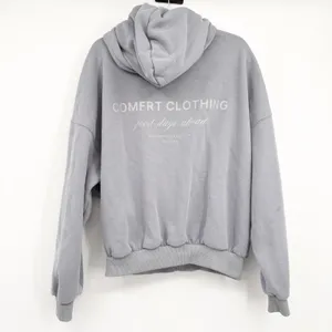 Comfrt Unisex Affirmation Collection Vol 9 Oversized Zip Up Hoodie XS Slate Blue thumbnail 8