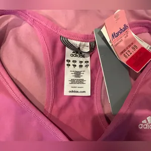Adidas Women's Vivid Pink Sports Bra thumbnail 3