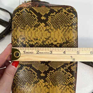 Madewell The Transport‎ Camera Bag Colorblock Snake Embossed Edition Rusted Tin thumbnail 15