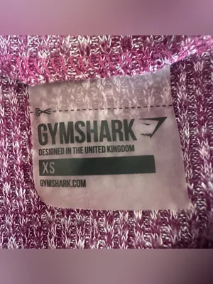 Gymshark Slounge Cropped Ribbed Tank Top High Neckline Women’s XS Pink thumbnail 4