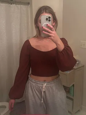 Altar'd State Long Sleeve Crop Top thumbnail 1