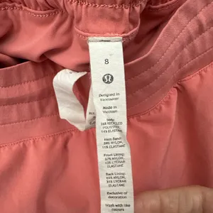 Lululemon Hotty Hot Skirt Skort High Rise Raspberry Cream Pink Women's 8 Tall thumbnail 6