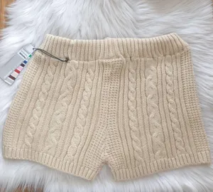 Pantone ivory cream knit highrise shorts, brand new with tag thumbnail 4