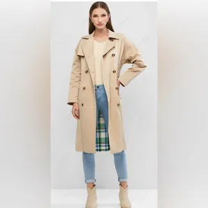 Zaful Beige Trench Coat for Women thumbnail 2