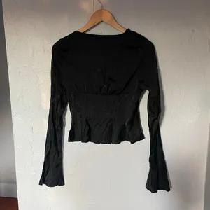 Princess Polly Black Whimsigoth Vamp Romantic Long Sleeve Blouse Top Y2K sz 6 thumbnail 9