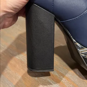 New Guess Women's Caballa Platform Block‎ Heel Boots Blue Size 6 Whimsigoth thumbnail 10