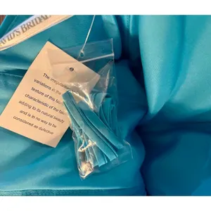 David's Bridal Strapless Mini‎ Dress Womens 10 Turquoise NWOT Ruched Satin thumbnail 8