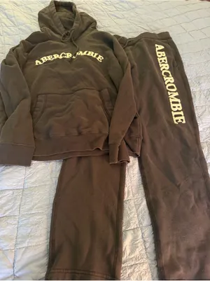 Abercrombie Vintage Y2K Hoodie and Pants Womens Size Medium thumbnail 1