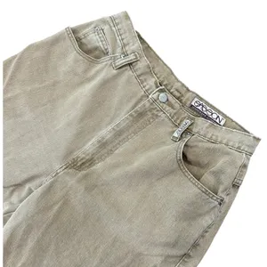 Vintage Sasson High Waisted Tapered Leg Jeans Tan Khaki Denim 31x31 Mom Jeans thumbnail 2