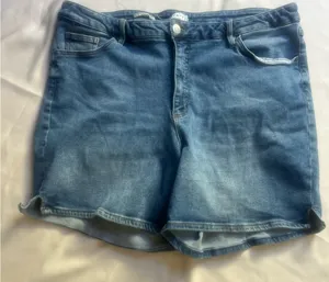 Women's Blue Denim Shorts thumbnail 1