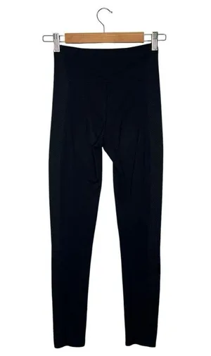 Spanx Leggings Womens Small Full Length Seamless Textured Sides Black FL3115 thumbnail 2