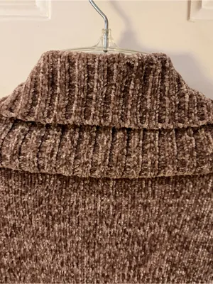 Orvis Brown Chenille Open-Front Shawl Cardigan thumbnail 12