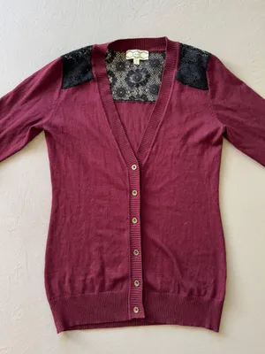 Lace Shoulder Cardigan thumbnail 4